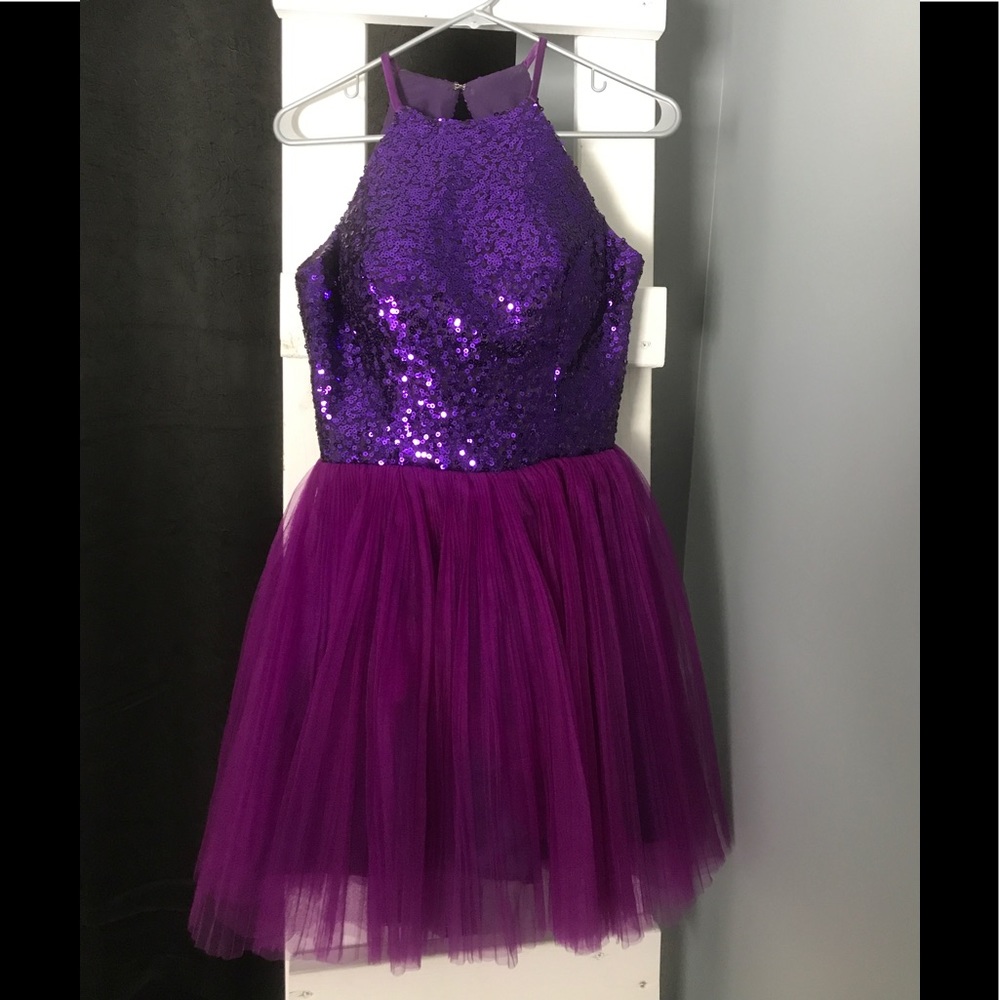 Purple homecoming dress